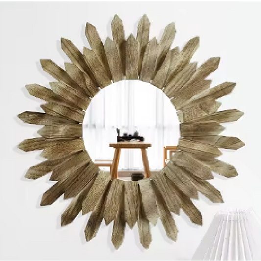 Kyrian Self Paint Round Spike Mirror