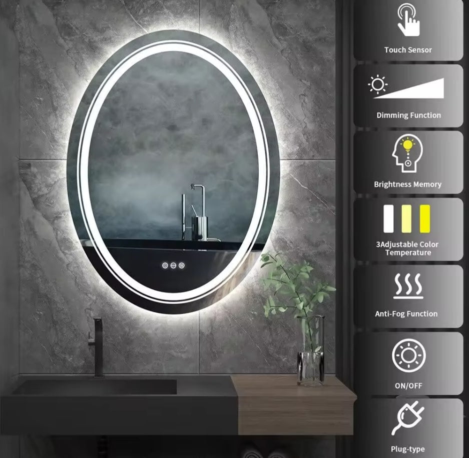 Livia Oval LED Mirror