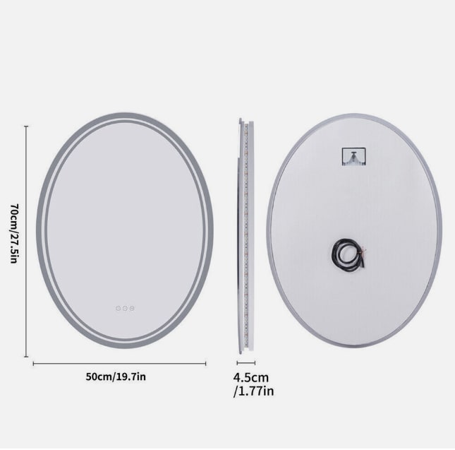 Livia Oval LED Mirror