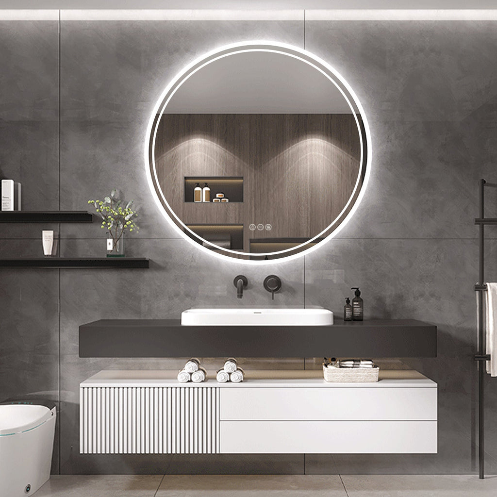 Livia Round LED Mirror