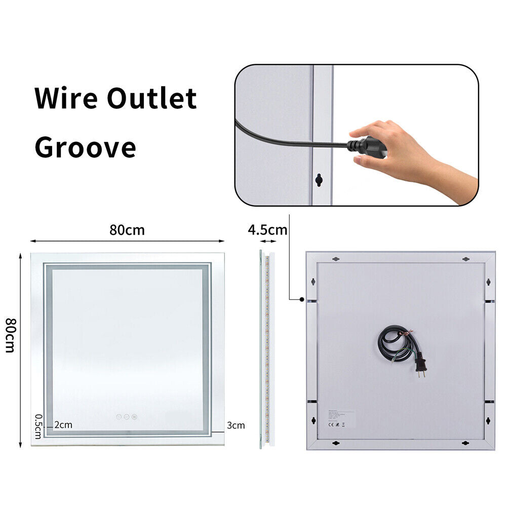 Livia Square LED Mirror