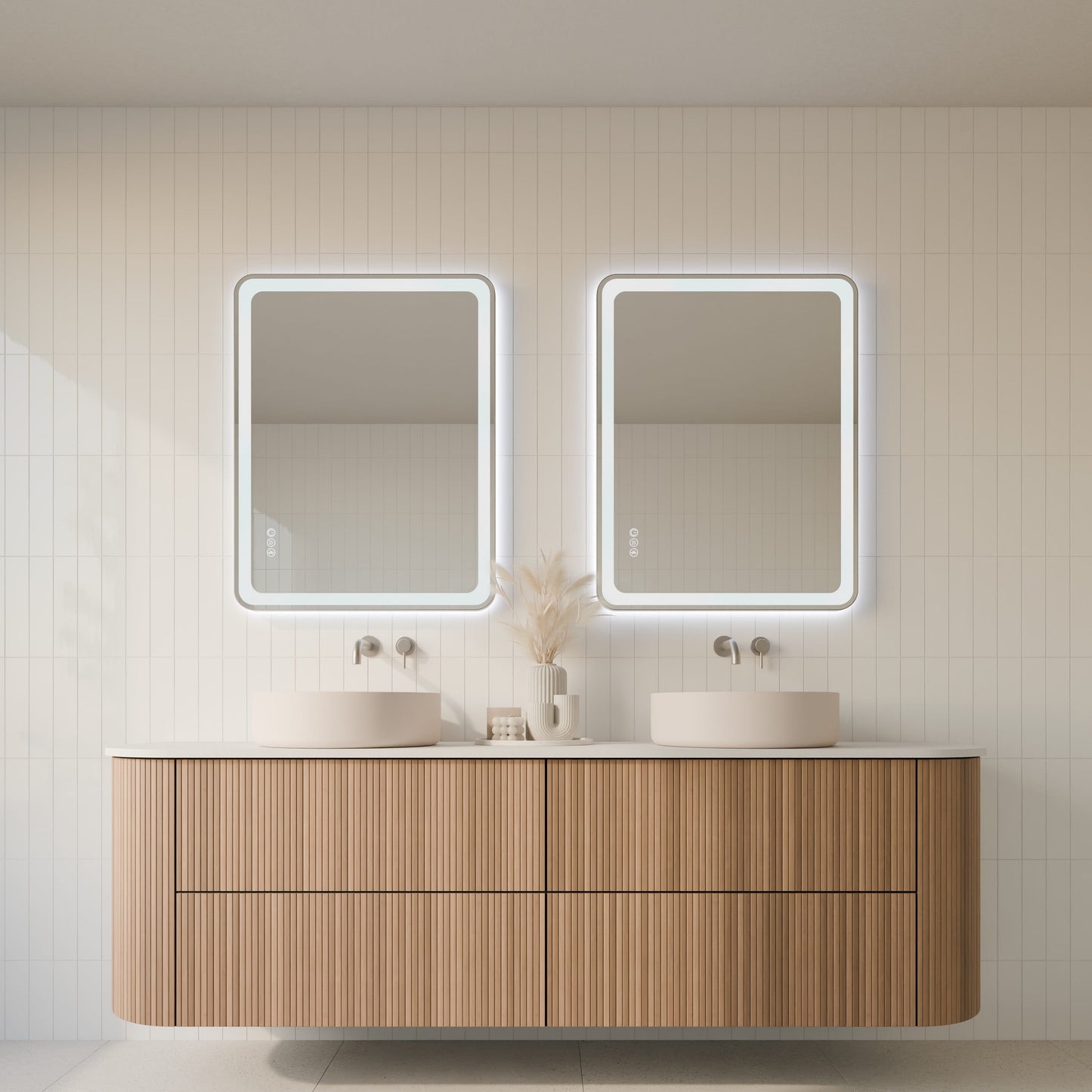 Lume Rectangle Framed LED Bathroom Mirror