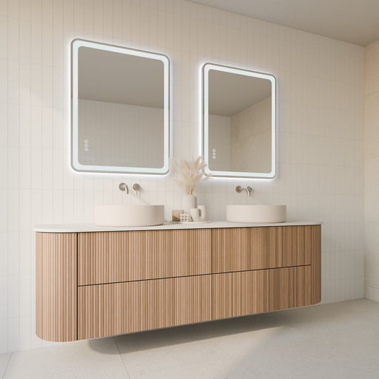 Lume Rectangle Framed LED Bathroom Mirror