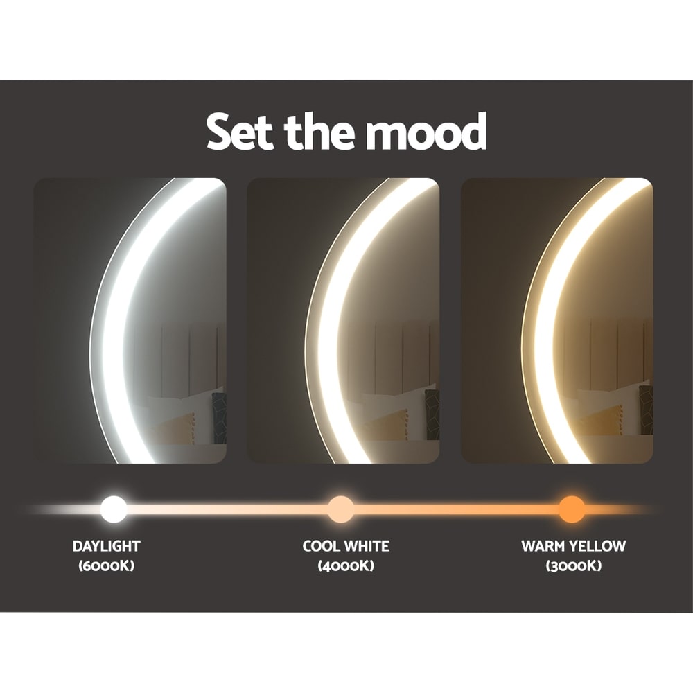 Luna Glow Bluetooth Round LED Makeup Mirror