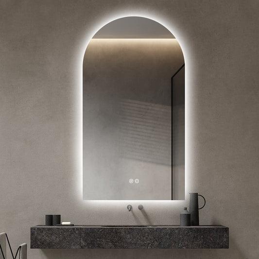 Lunara Frameless Arched LED Mirror