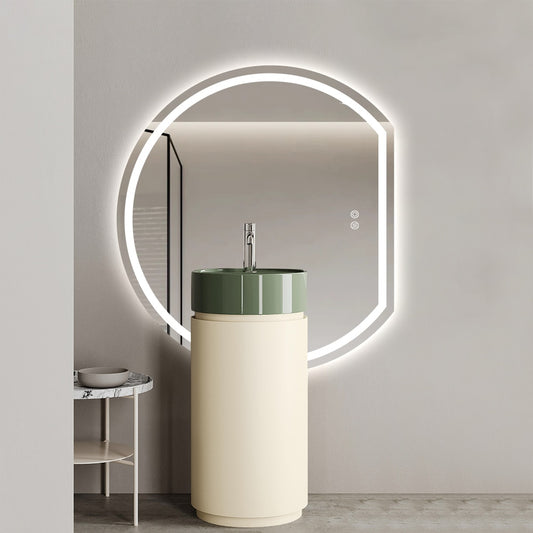 Lunaria Frameless Moon Wall LED Mirror