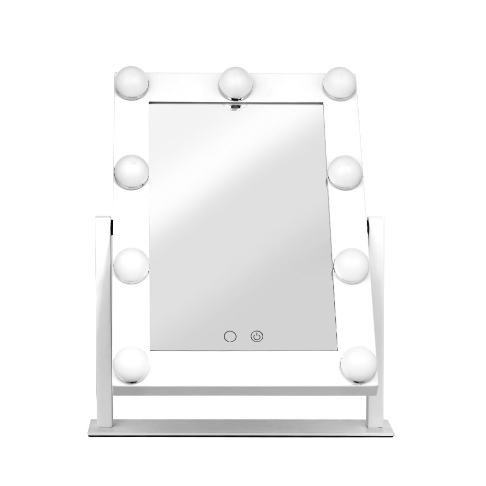 Embellir Hollywood LED Makeup Mirror With 9 Bulbs White 25x35cm