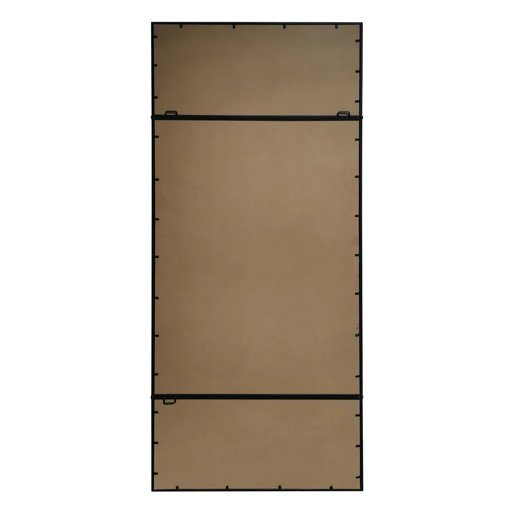 Madison Large Black Panel Floor Mirror