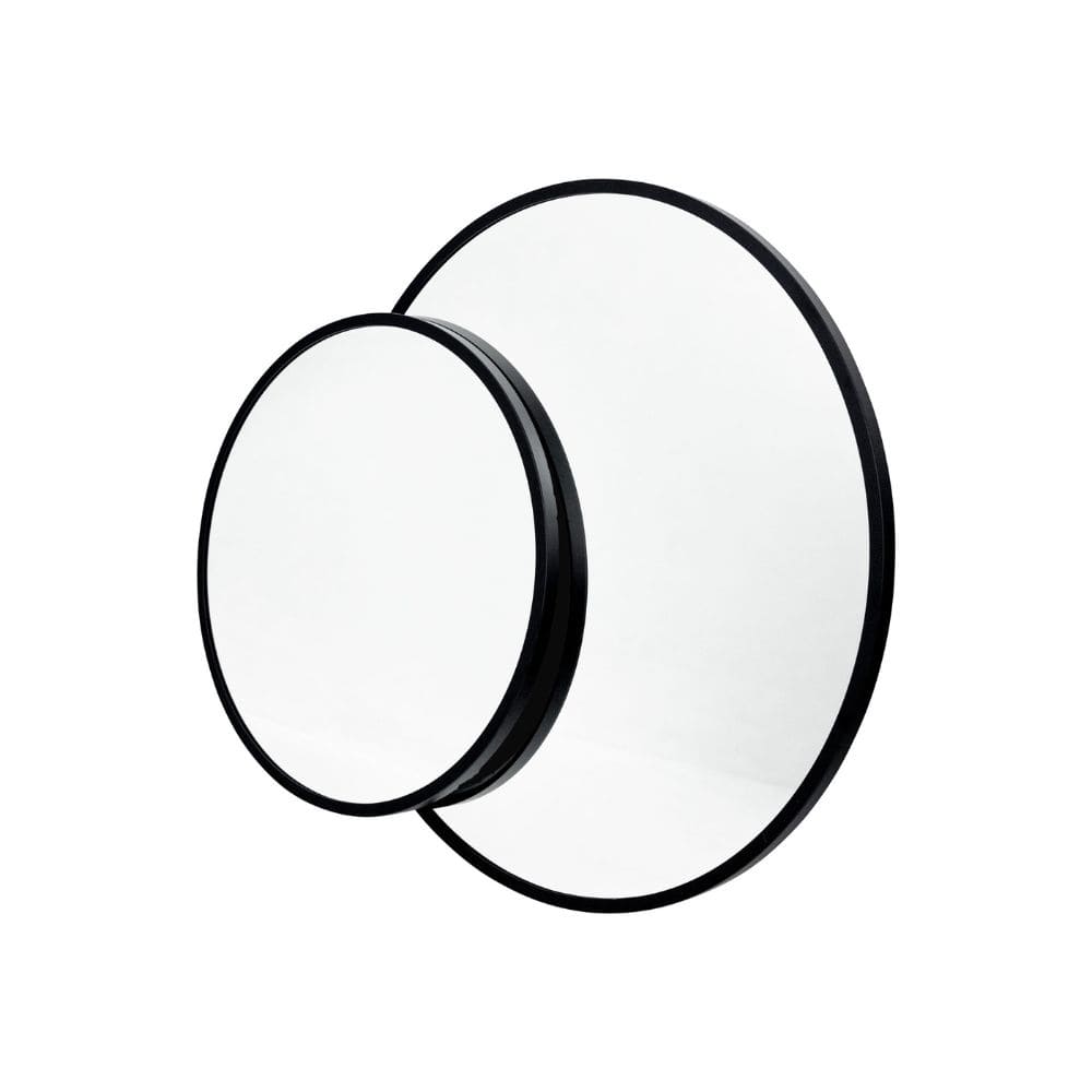 Madrid Black Round Bathroom Mirror