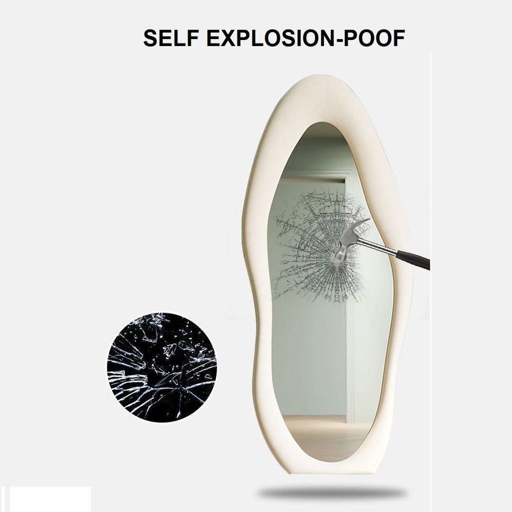 Maiden Pearl White Wavy Full Length Mirror