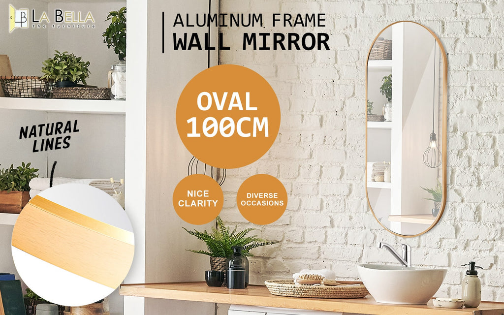 Merillo Oval Gold Mirror