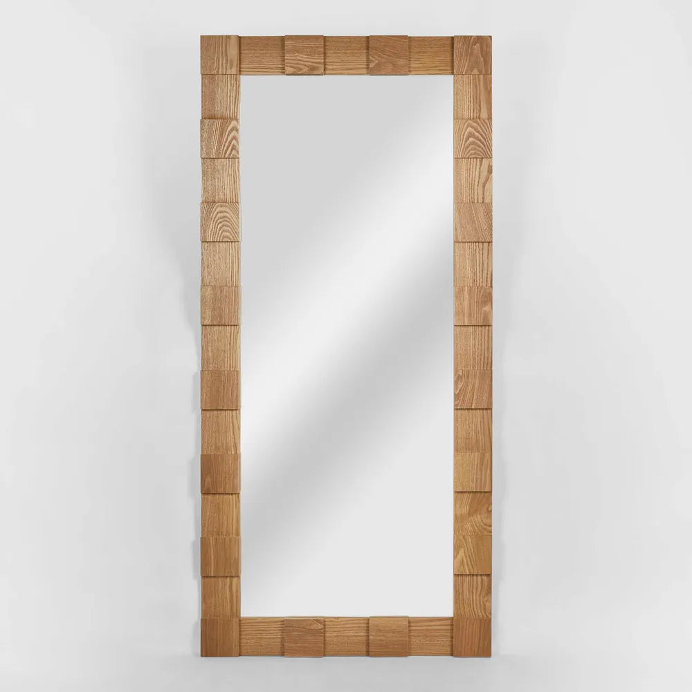 Mila Oak Floor Mirror