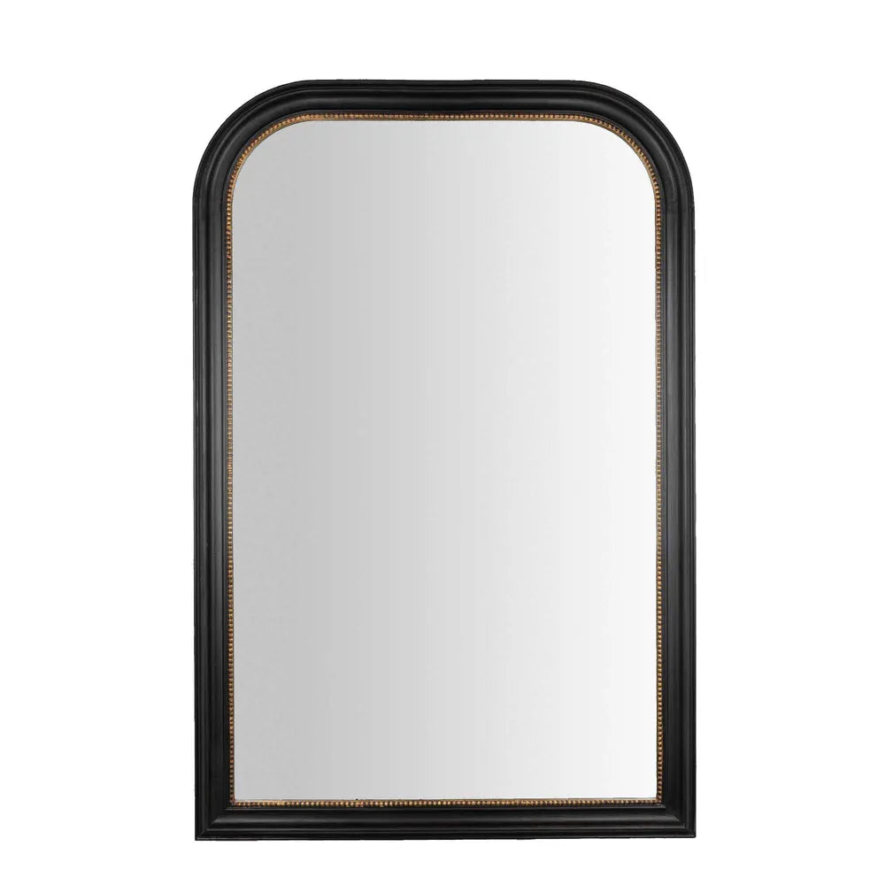 Napoleon Arch Black Floor Mirror