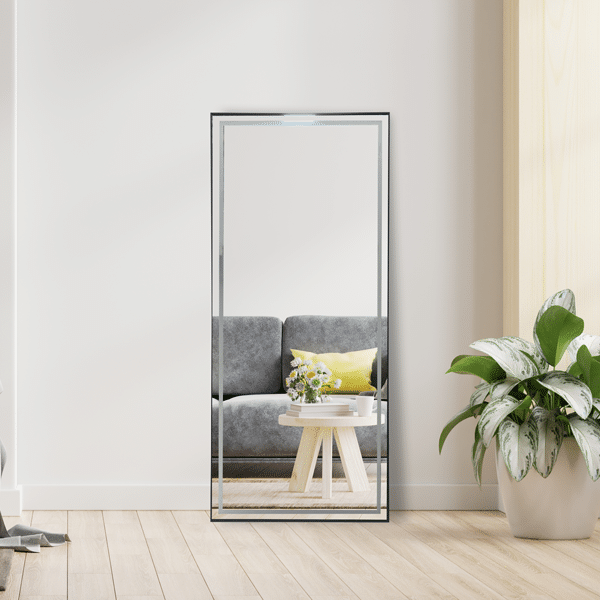 Noctis Black Rectangular LED Mirror