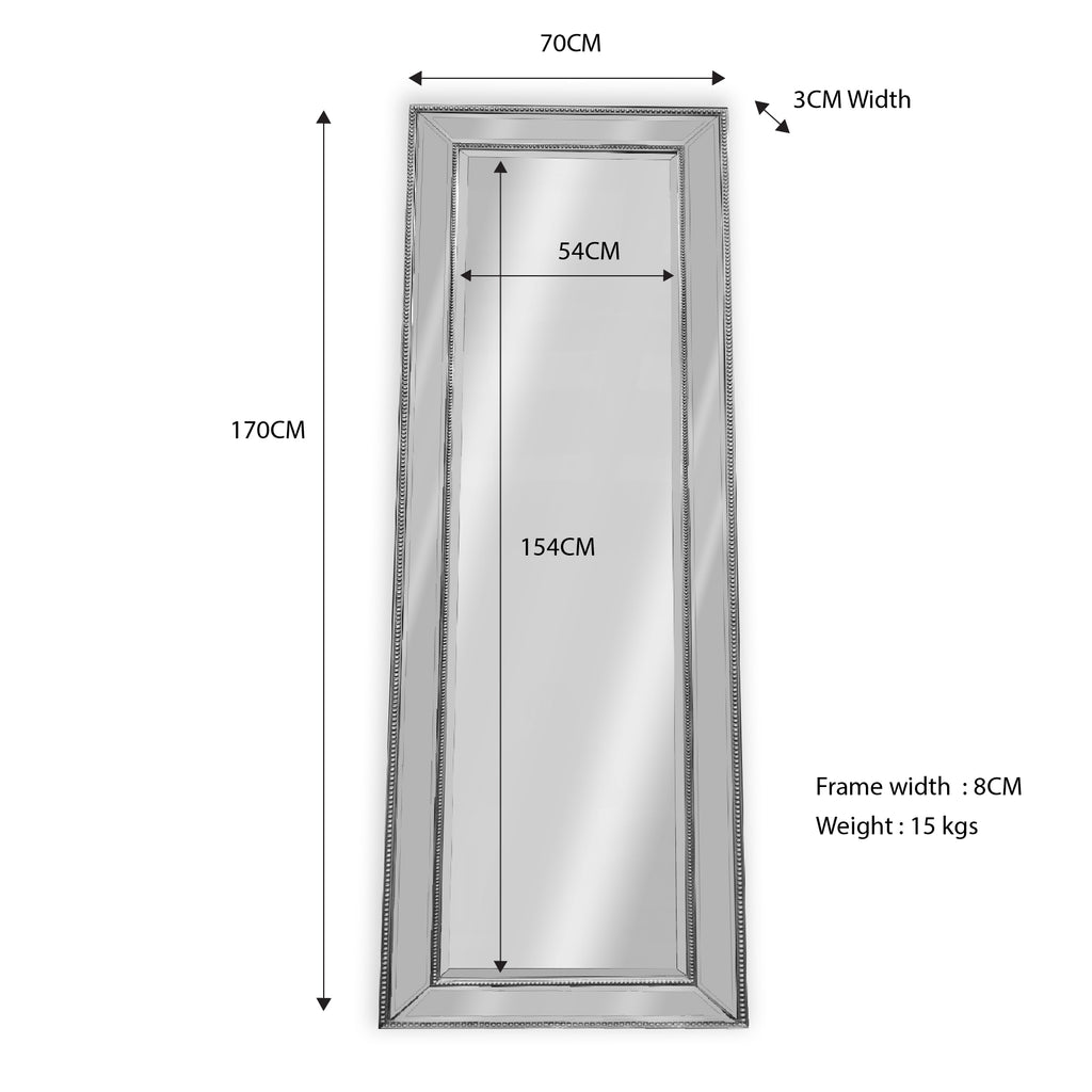 Full Length Mirror Dimensions Emeraude Full Length Mirror | Artika
