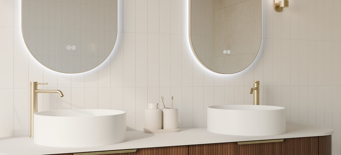 Orvis Oval Framed LED Bathroom Mirror