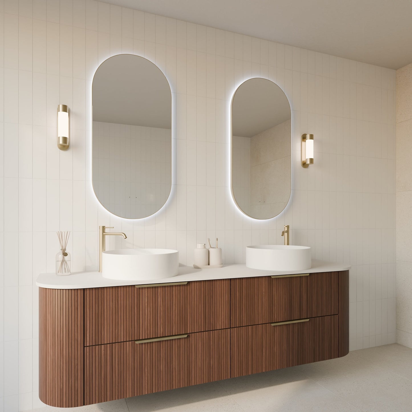Orvis Oval Framed LED Bathroom Mirror