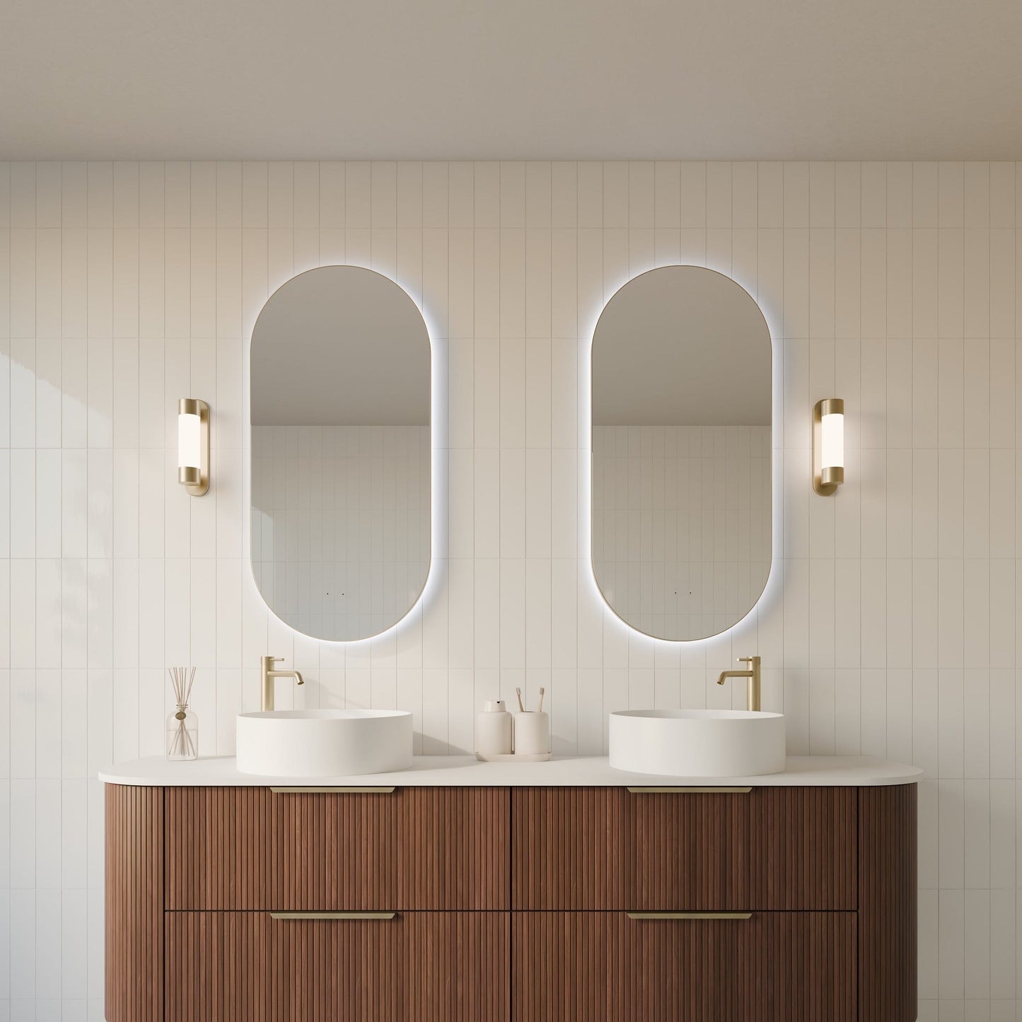 Orvis Oval Framed LED Bathroom Mirror