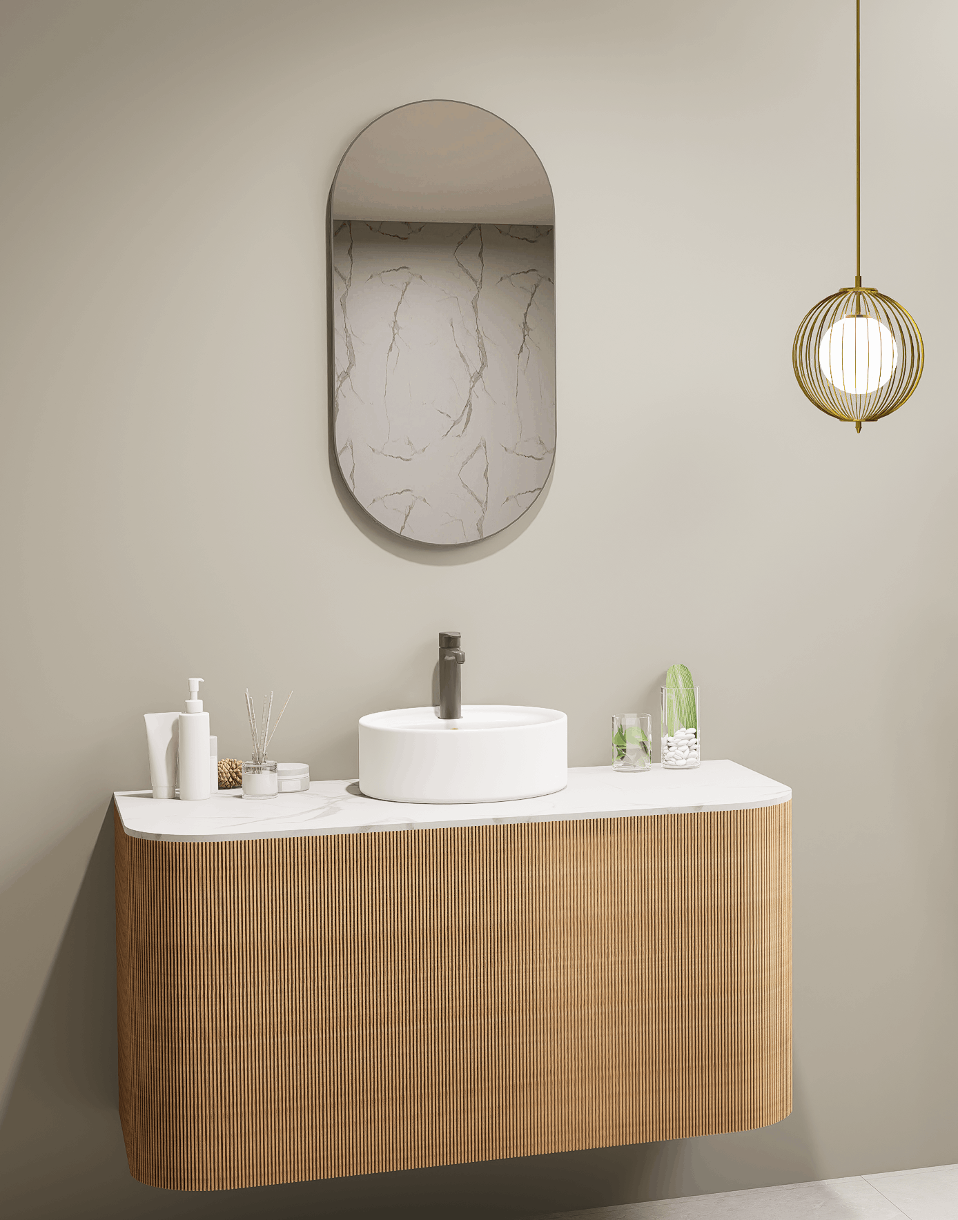 Orvis Oval Framed Mirror