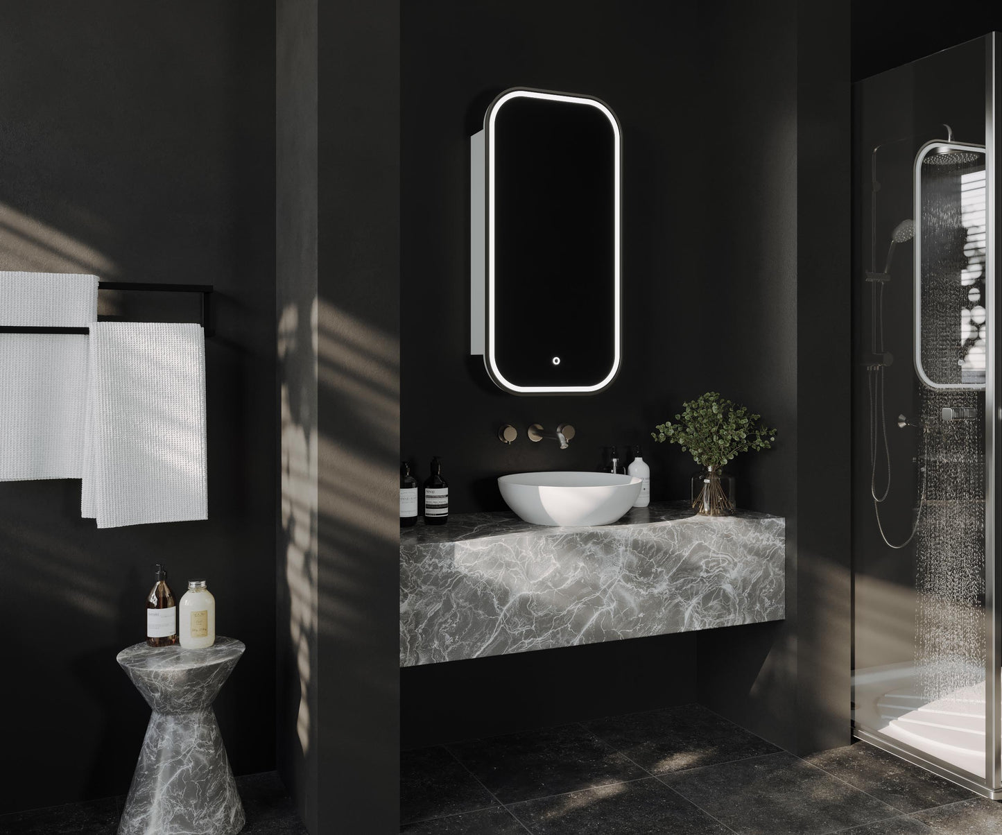 Piazza LED Rectangle Shaving Cabinet