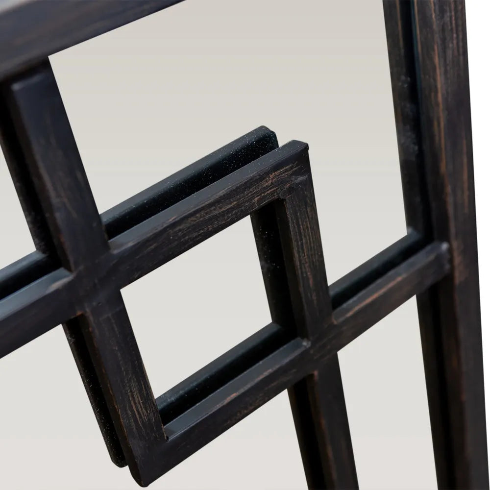 Penelope Black Iron Frame Mirror