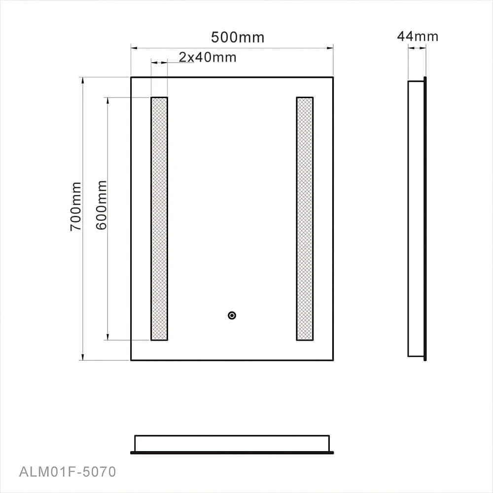 Piper LED Bathroom Mirror