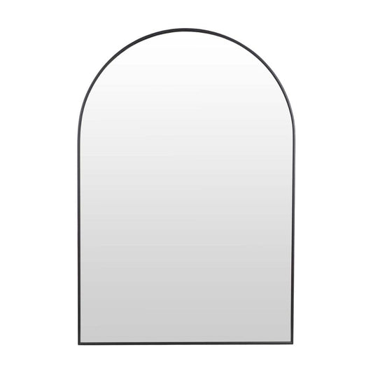 Piza Black Arched Bathroom Mirror