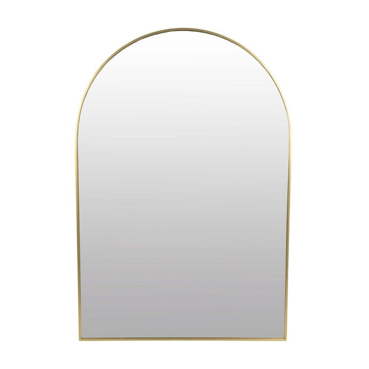 Piza Brass Arch Bathroom Mirror