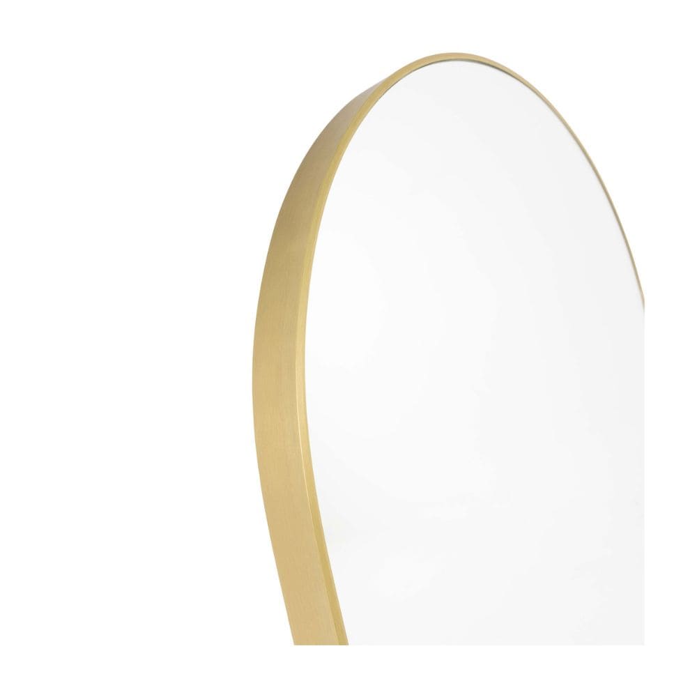 Piza Brass Arch Bathroom Mirror