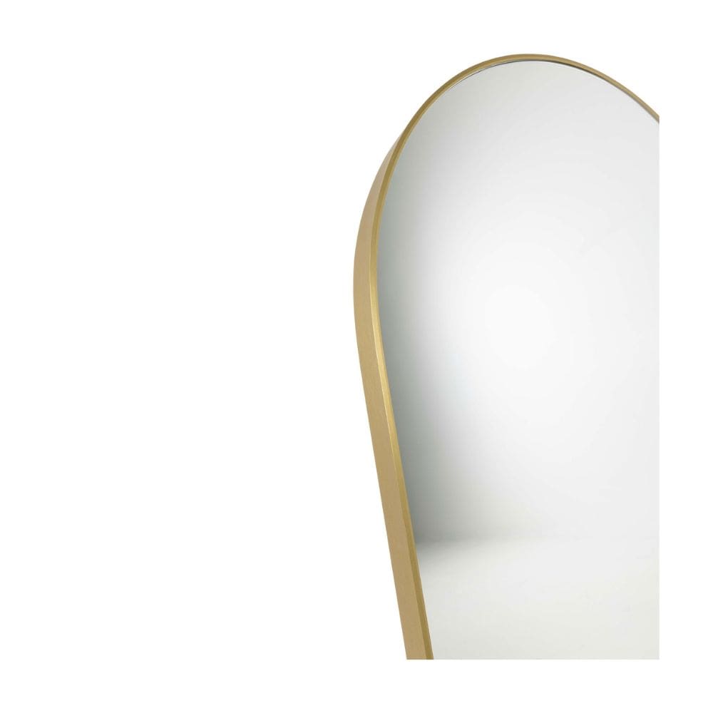 Piza Brass Arch Bathroom Mirror