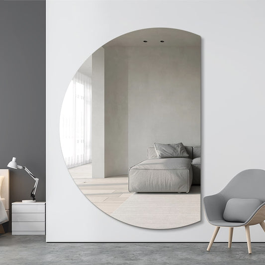 Quinn Right Half Moon Wall Mirror