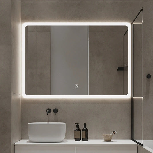 Raphael Frameless Rectangular LED Mirror