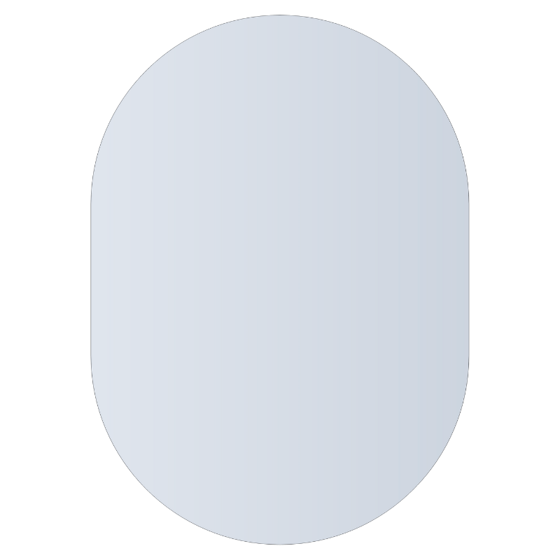Raymond Oval Polished Edge Bathroom Mirror