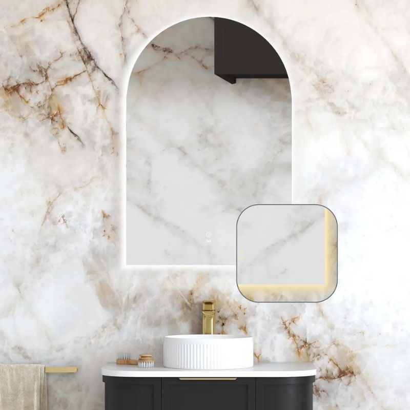 Rhodes Arched Frameless LED Mirror