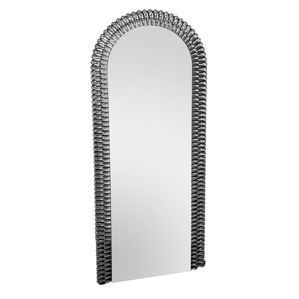 Riyo Silver Diamond Arch Wall Mirror