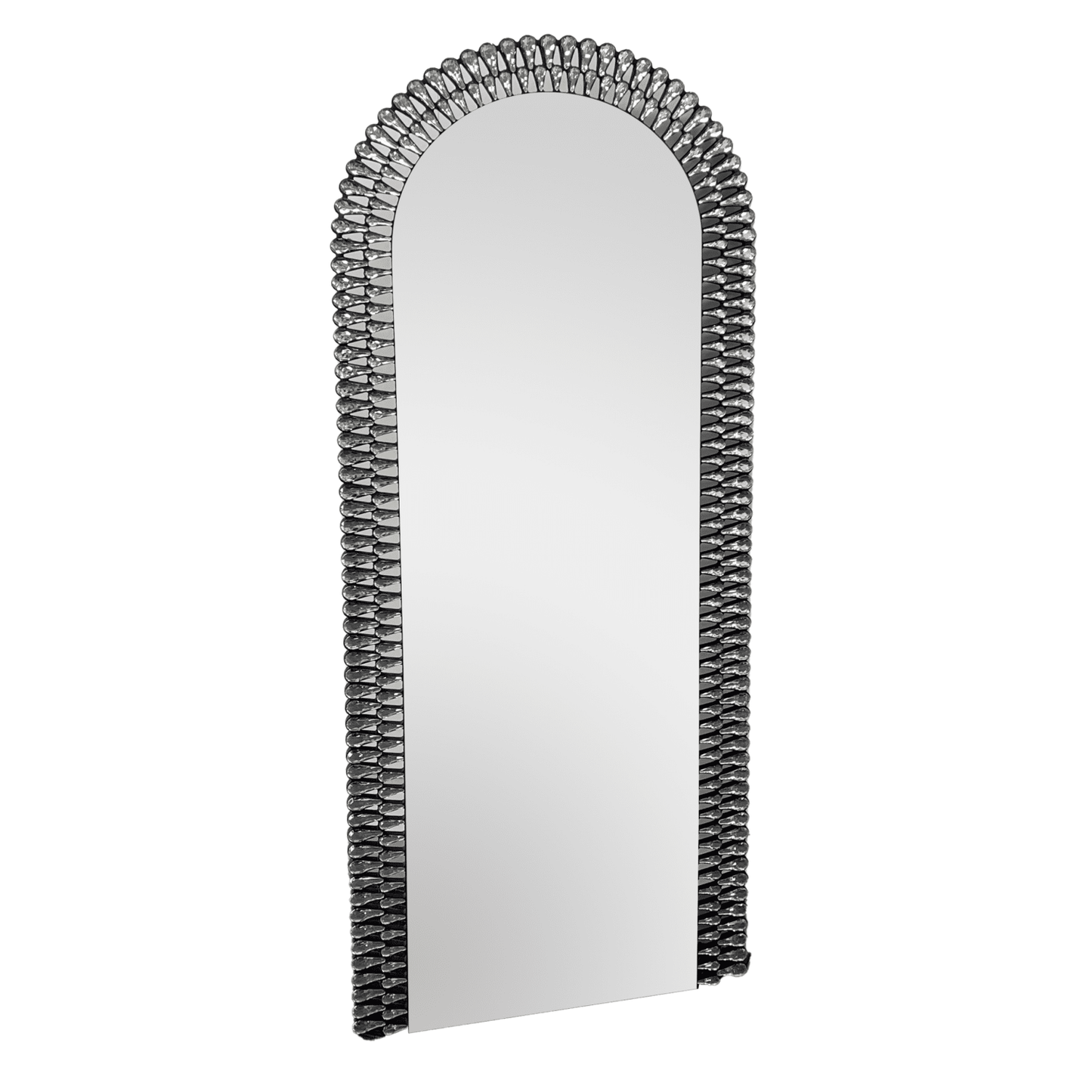 Riyo Silver Diamond Arch Wall Mirror