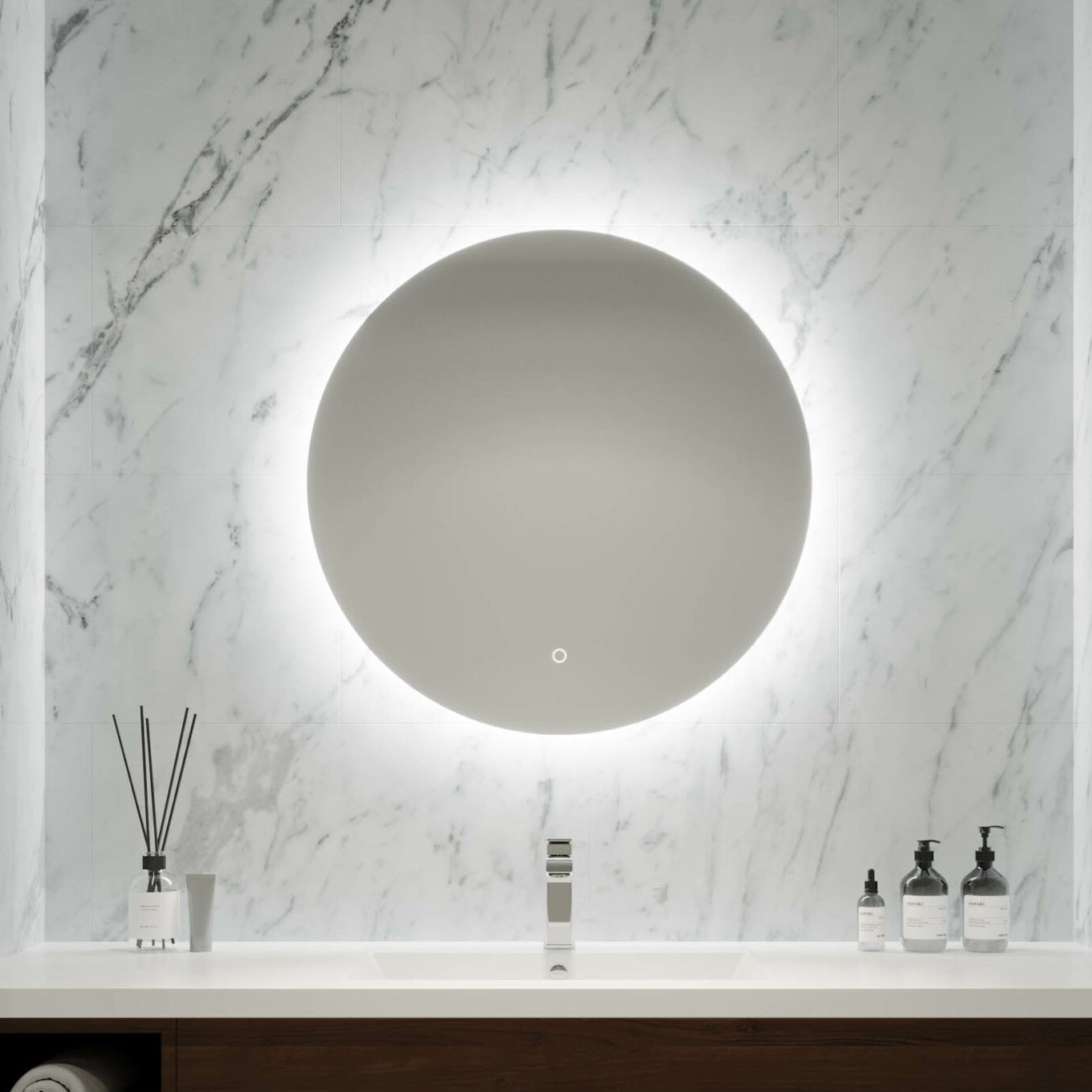 Remer S-Series Round LED Mirror