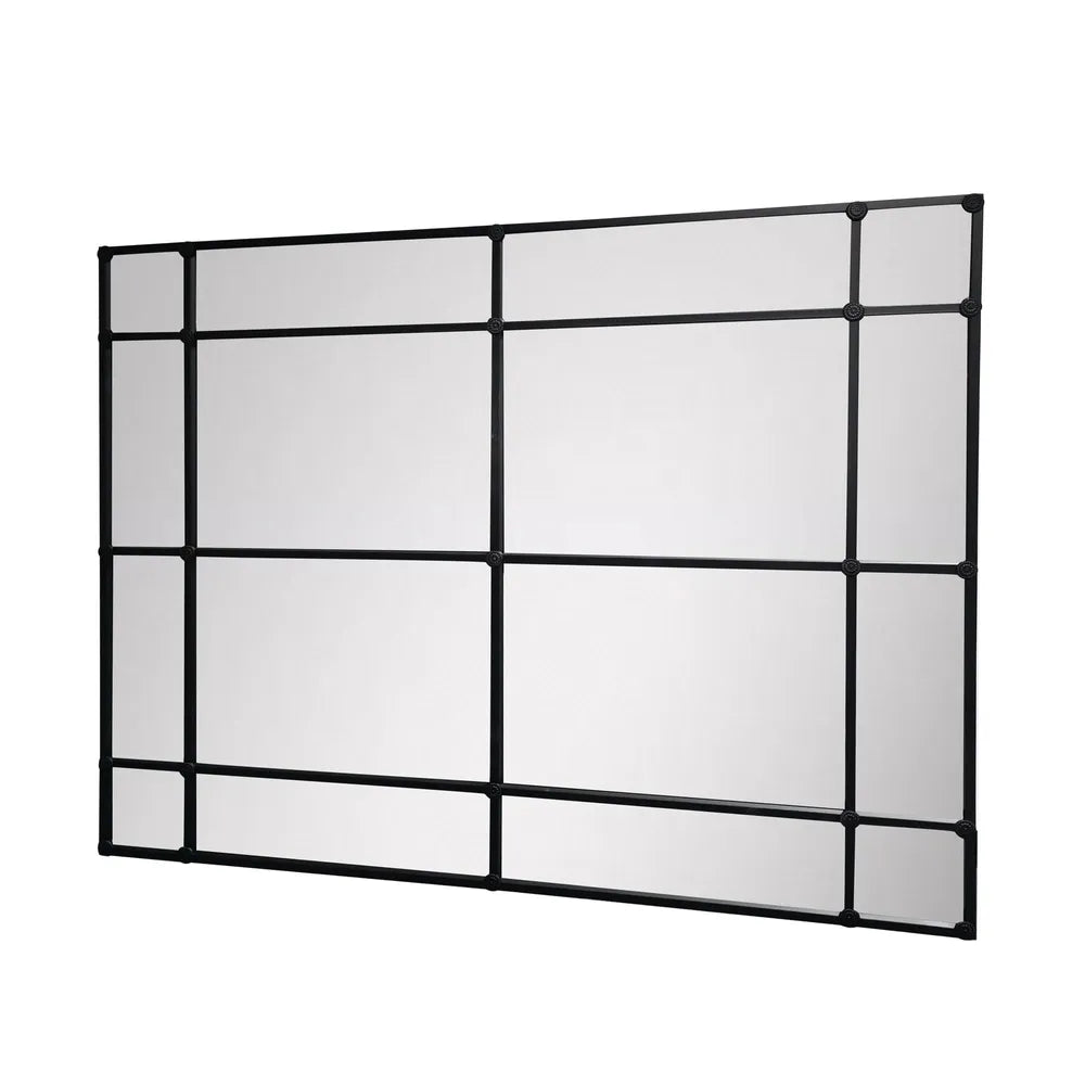 Savina Large Black Panel Mirror