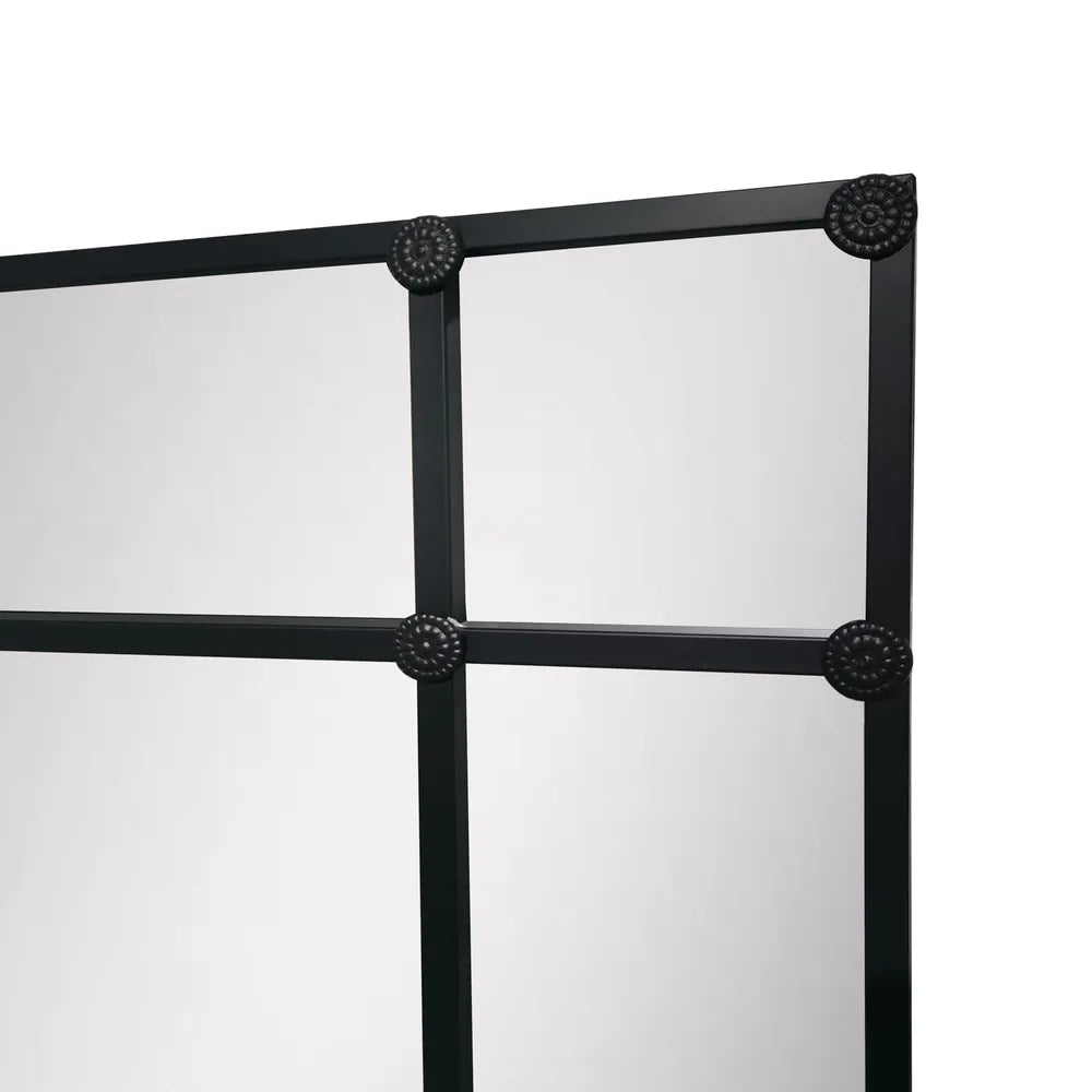 Savina Large Black Panel Mirror