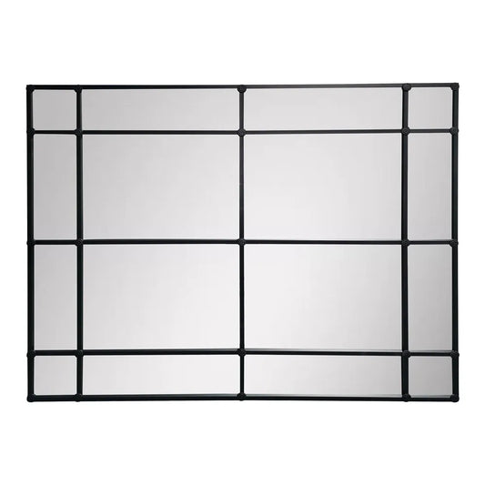 Savina Large Black Panel Mirror