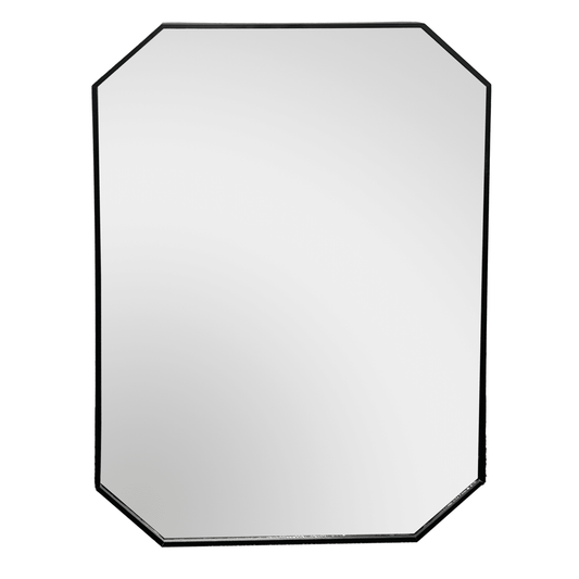 Shayna Black Octagon Rectangle Mirror