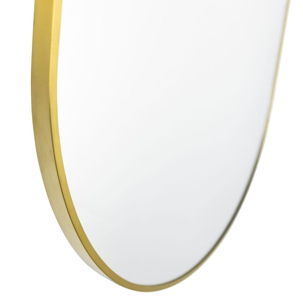 Sofia Brass Oval Mirror