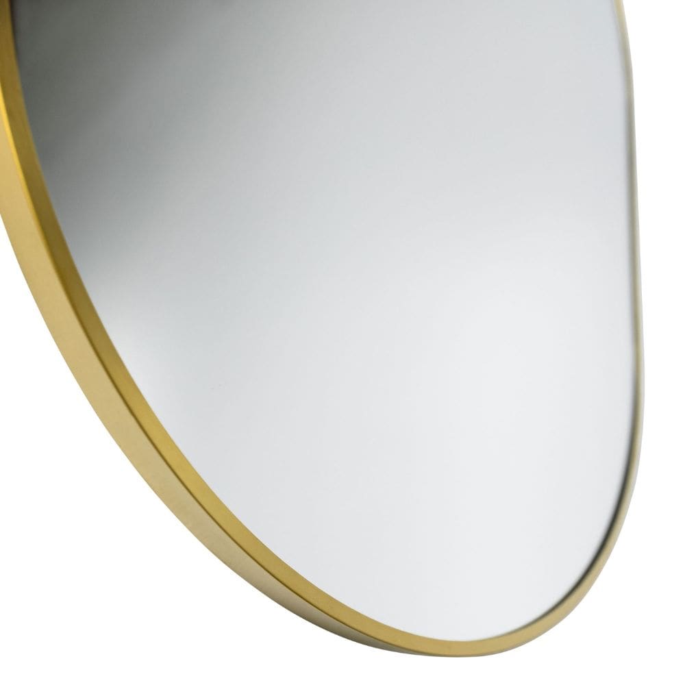 Sofia Brass Oval Mirror