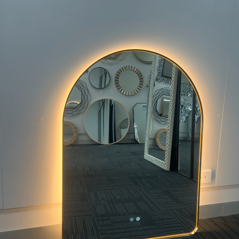 Solina Gold Arched LED Wall Mirror