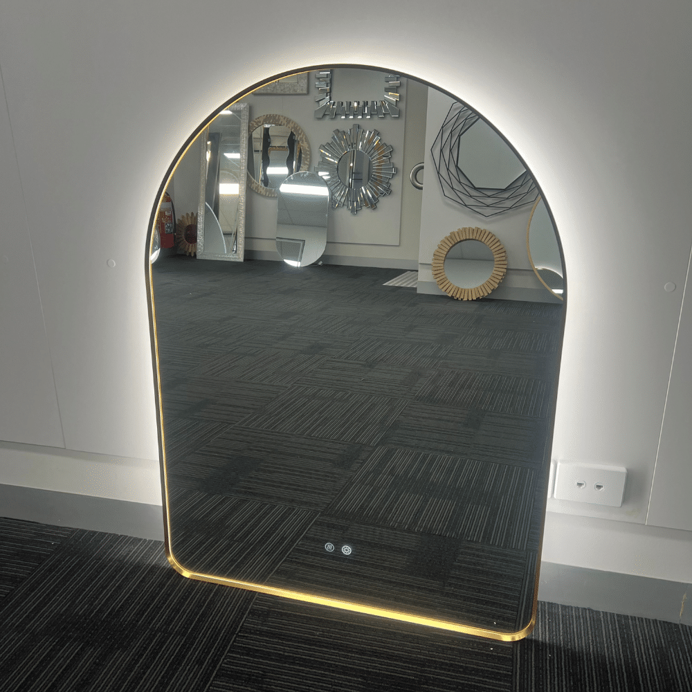 Solina Gold Arched LED Wall Mirror
