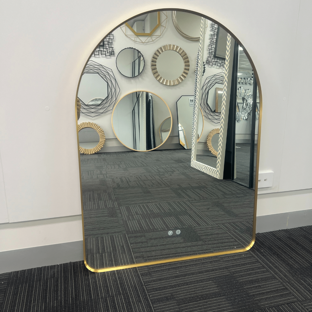Solina Gold Arched LED Wall Mirror