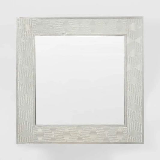 Sonia Square White Wall Mirror