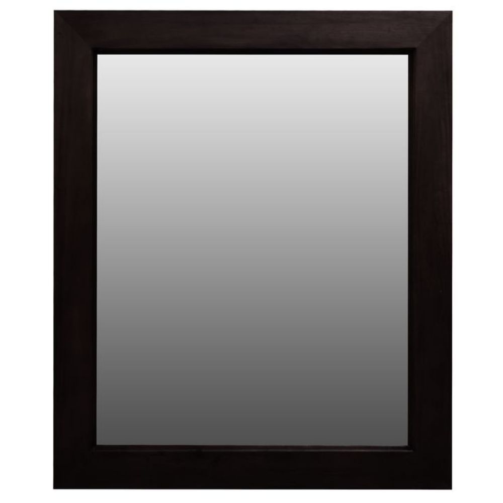 Stanley Timber Frame Wall Mirror - Chocolate