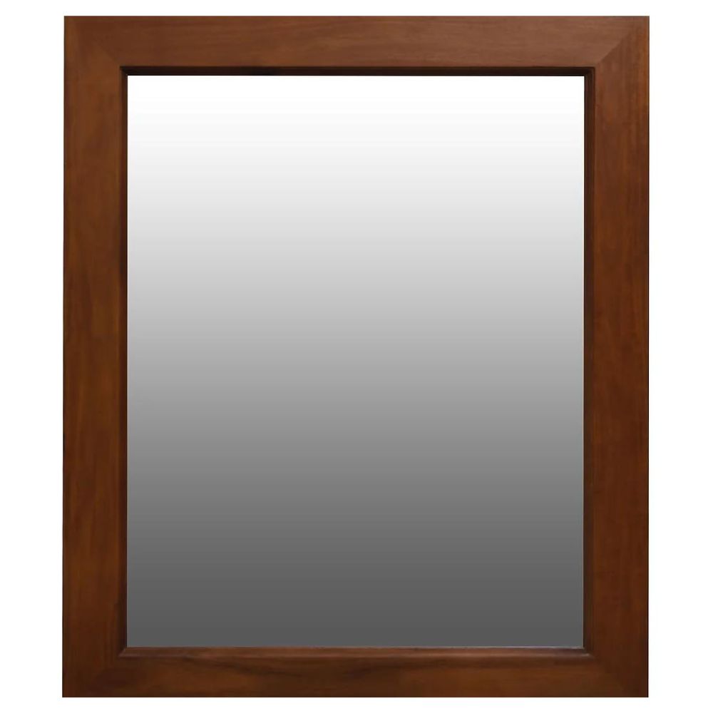 Stanley Timber Frame Wall Mirror - Mahogany