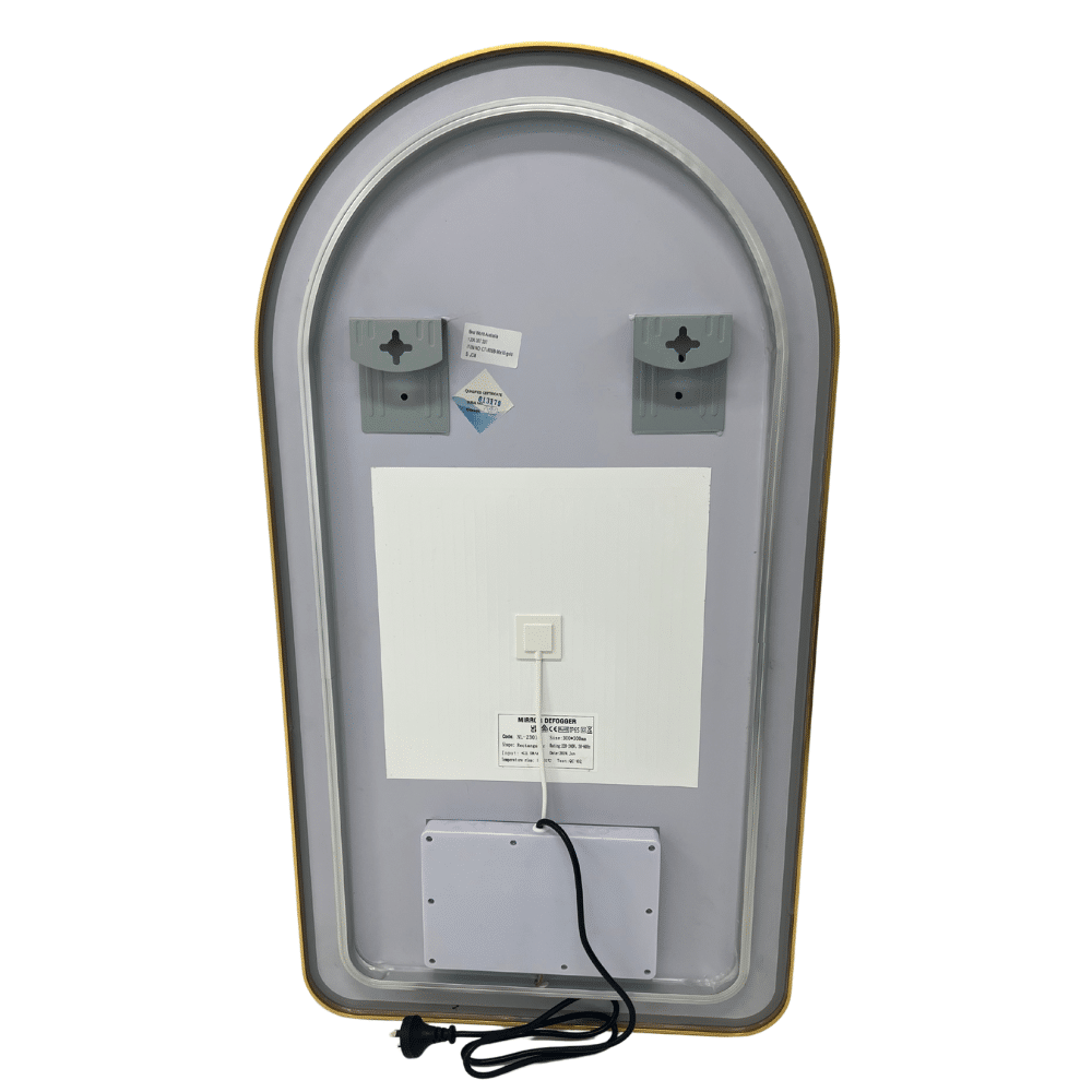 Sylvan Black Arched LED Wall Mirror